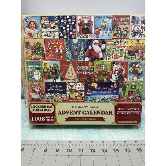 The Jigsaw Puzzle Advent Christmas Calendar (24 Boxes w. 42 Pieces (1008 Total)) - Picture 2 of 9